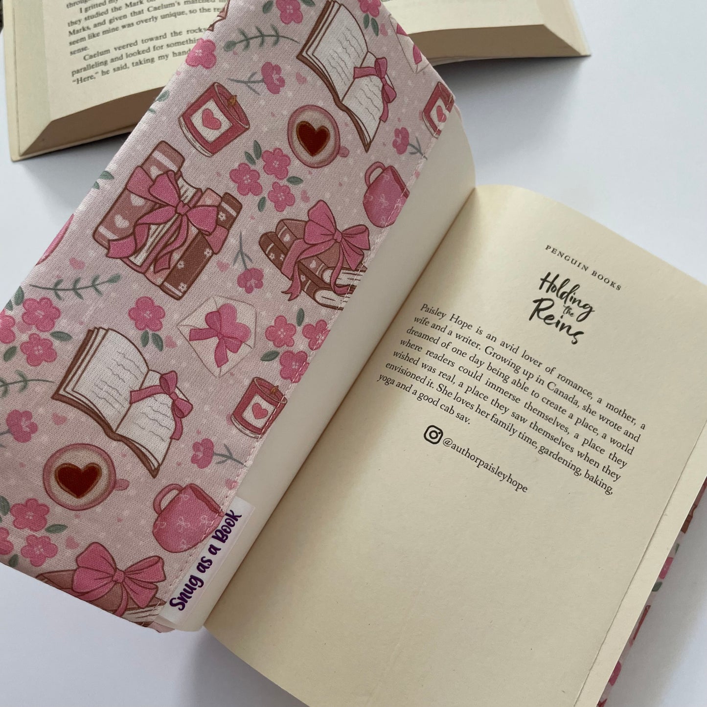 Books and Bows Fabric Dust Jacket