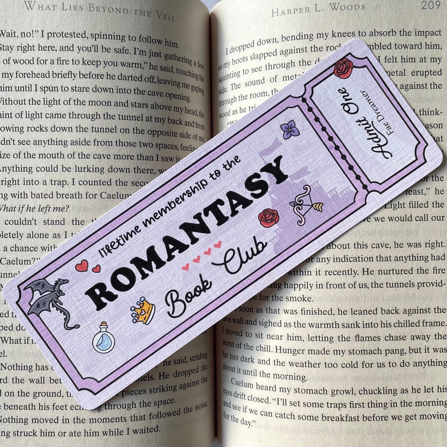 Romantasy Book Club Bookmark