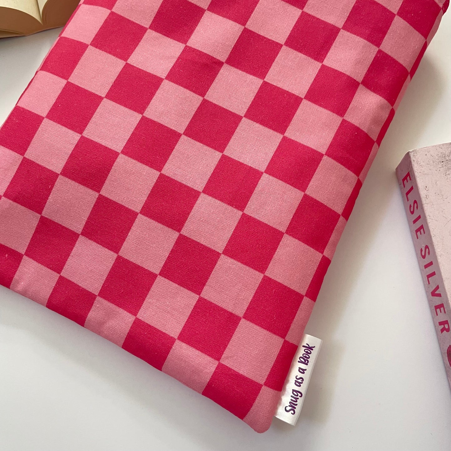 Checked Book Sleeve