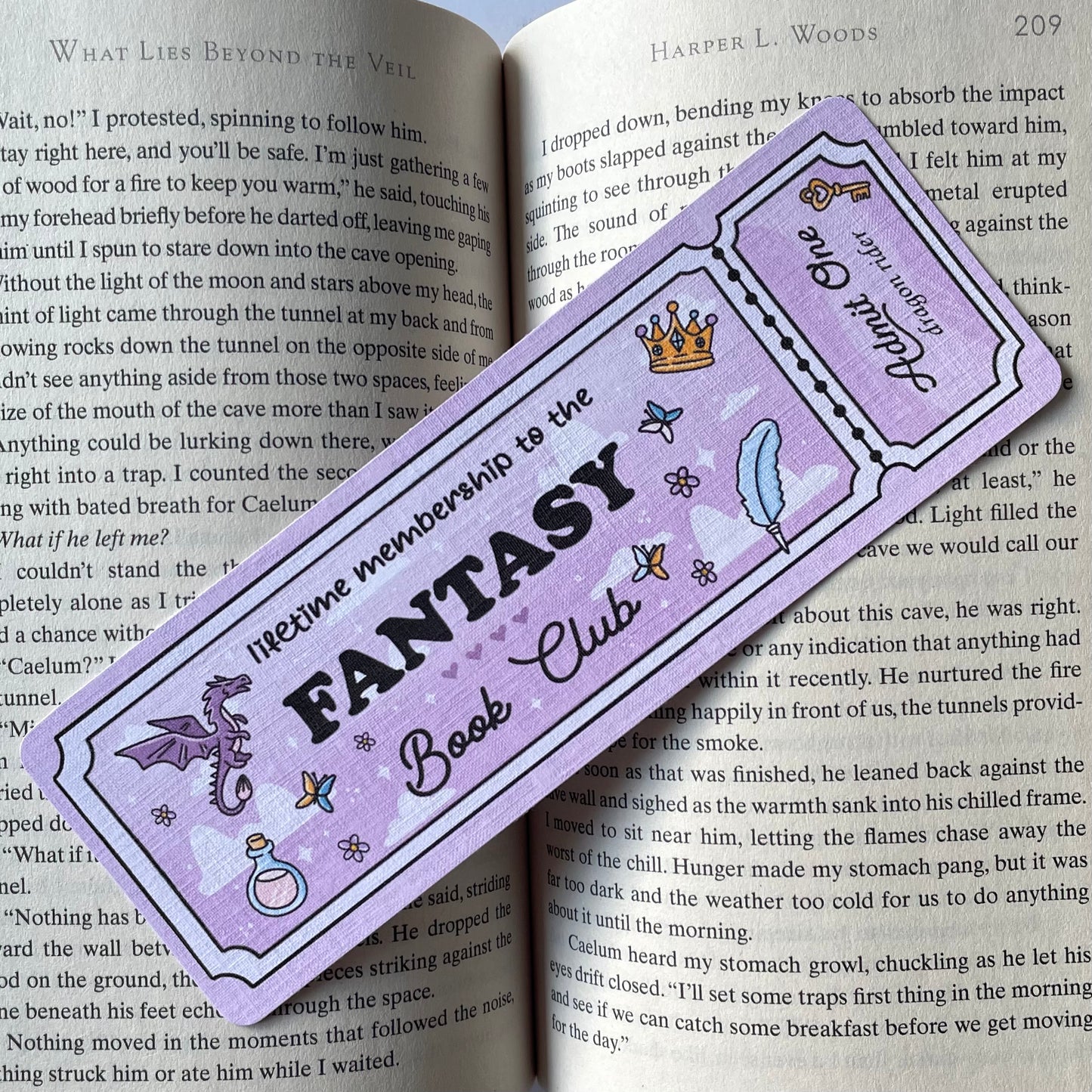Fantasy Book Club Bookmark