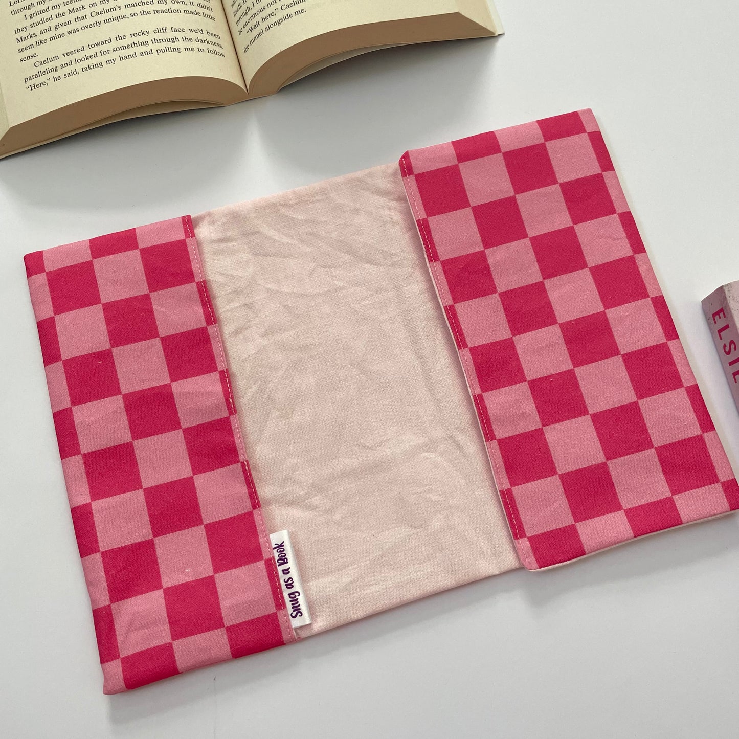 Checked Fabric Dust Jacket