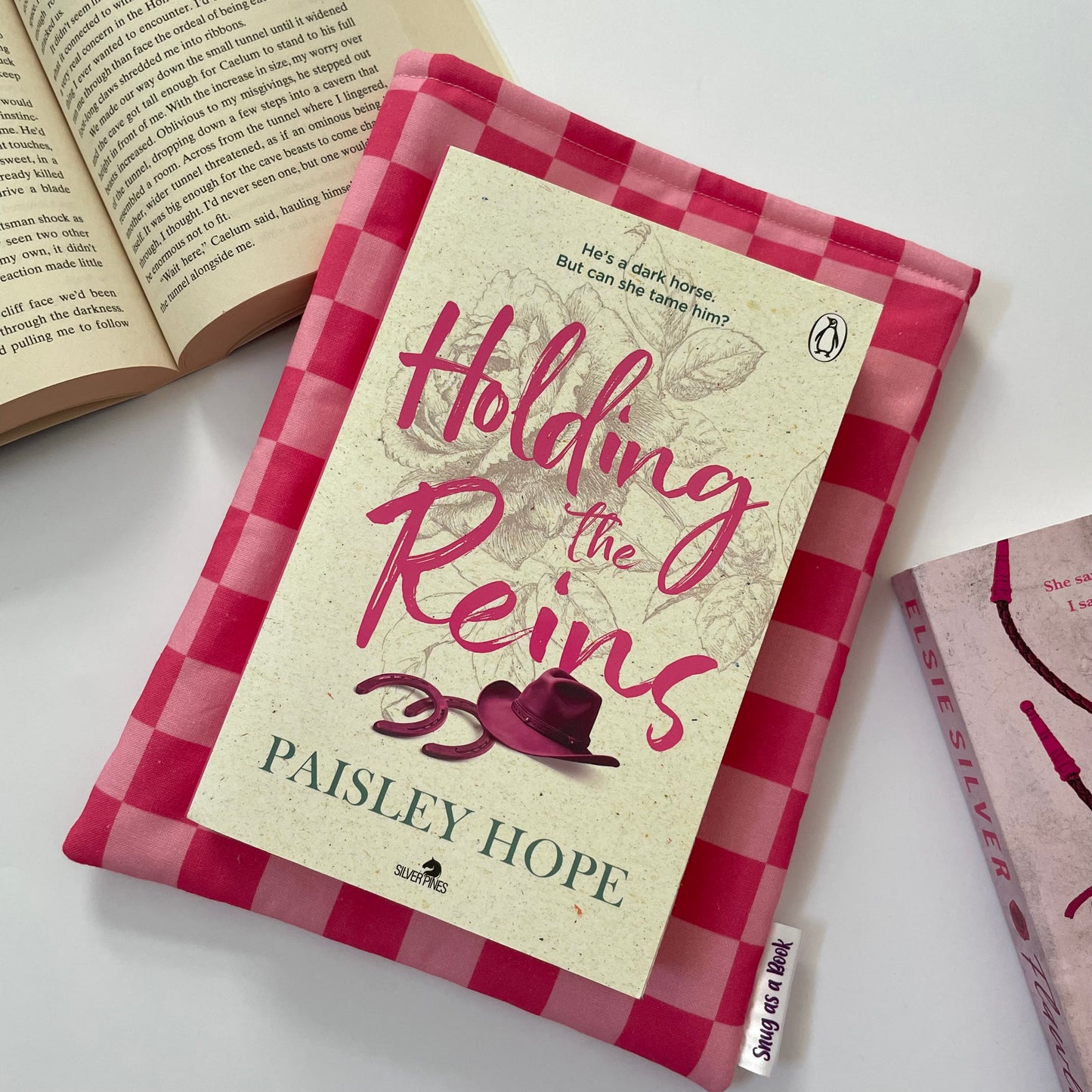 Checked Book Sleeve