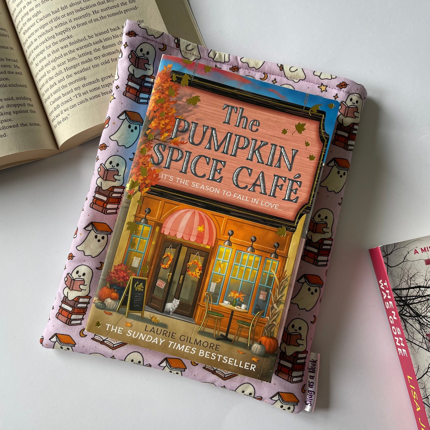 Purple Ghost Book Sleeve