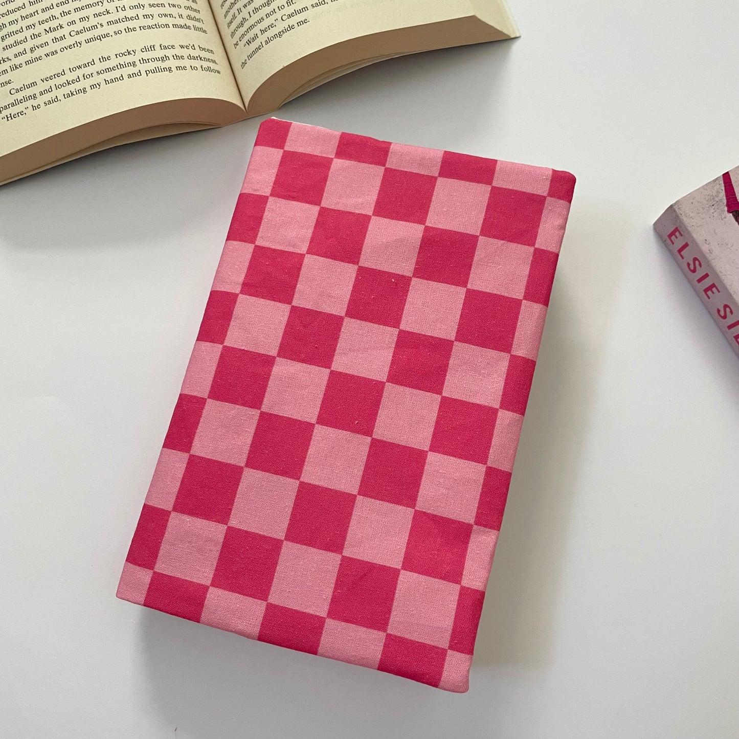 Checked Fabric Dust Jacket