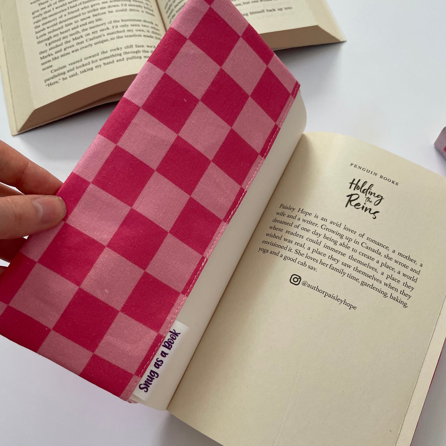 Checked Fabric Dust Jacket