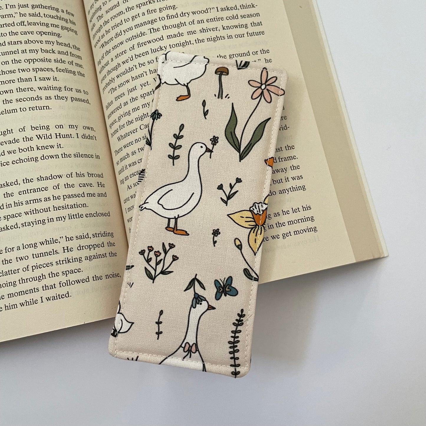 Goose Fabric Bookmark