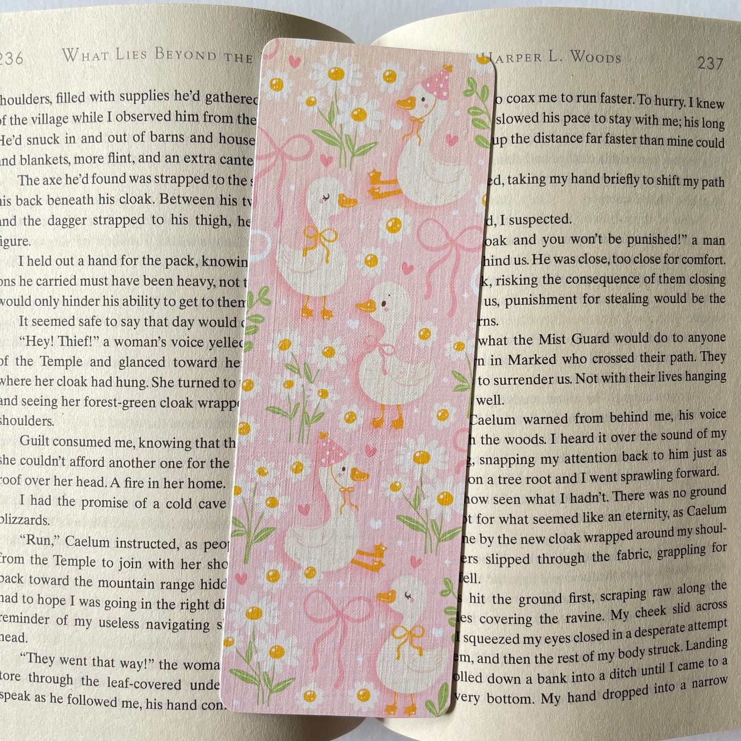 Goose and Daisies Bookmark