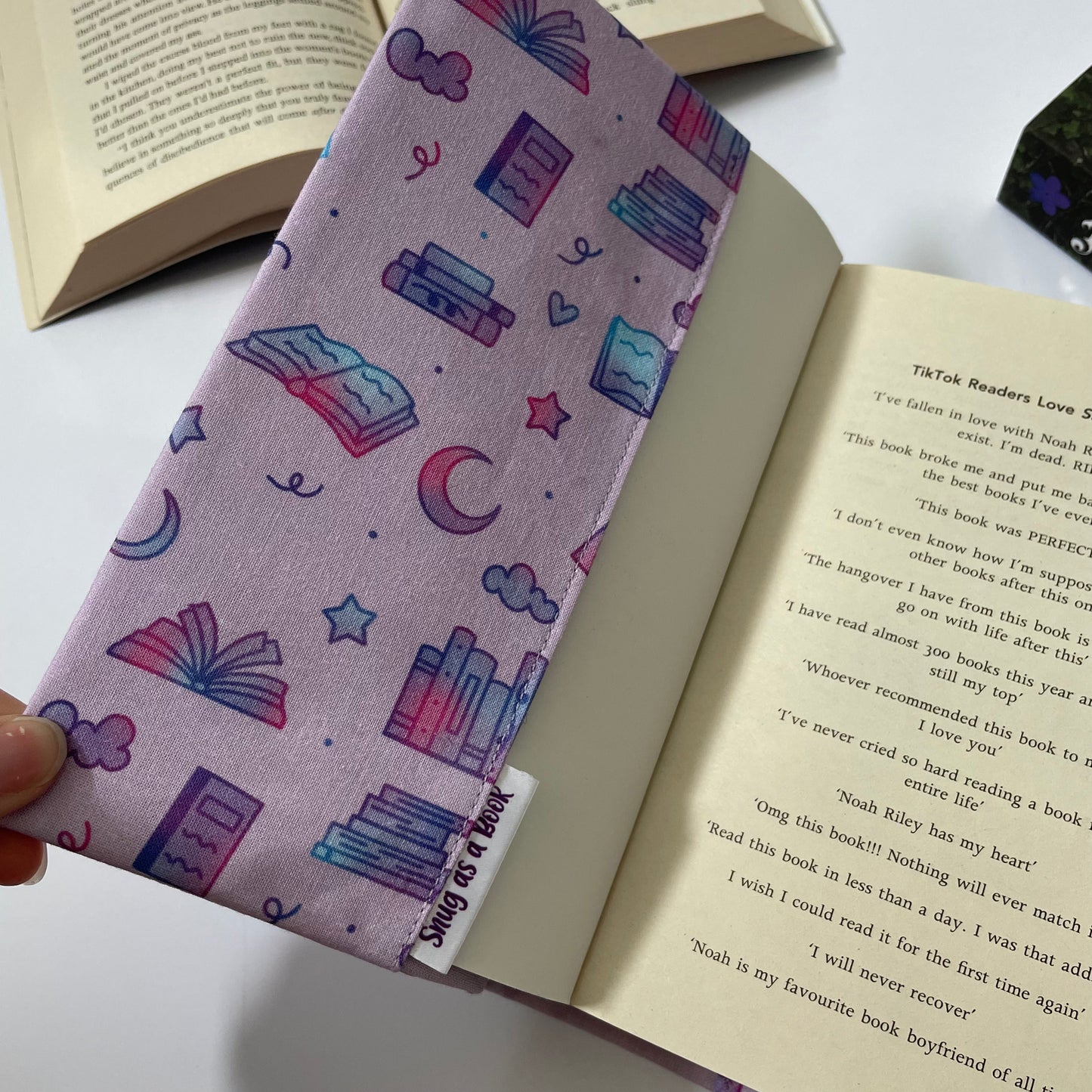 Book Lovers Fabric Dust Jacket