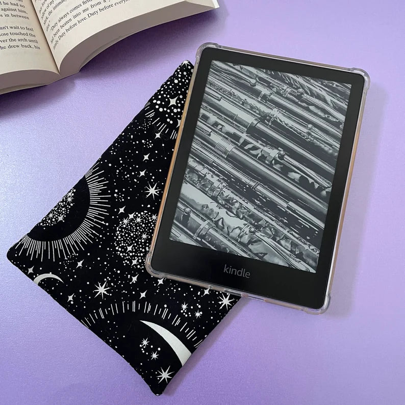 Glow in the Dark Moon and Stars Kindle Sleeve