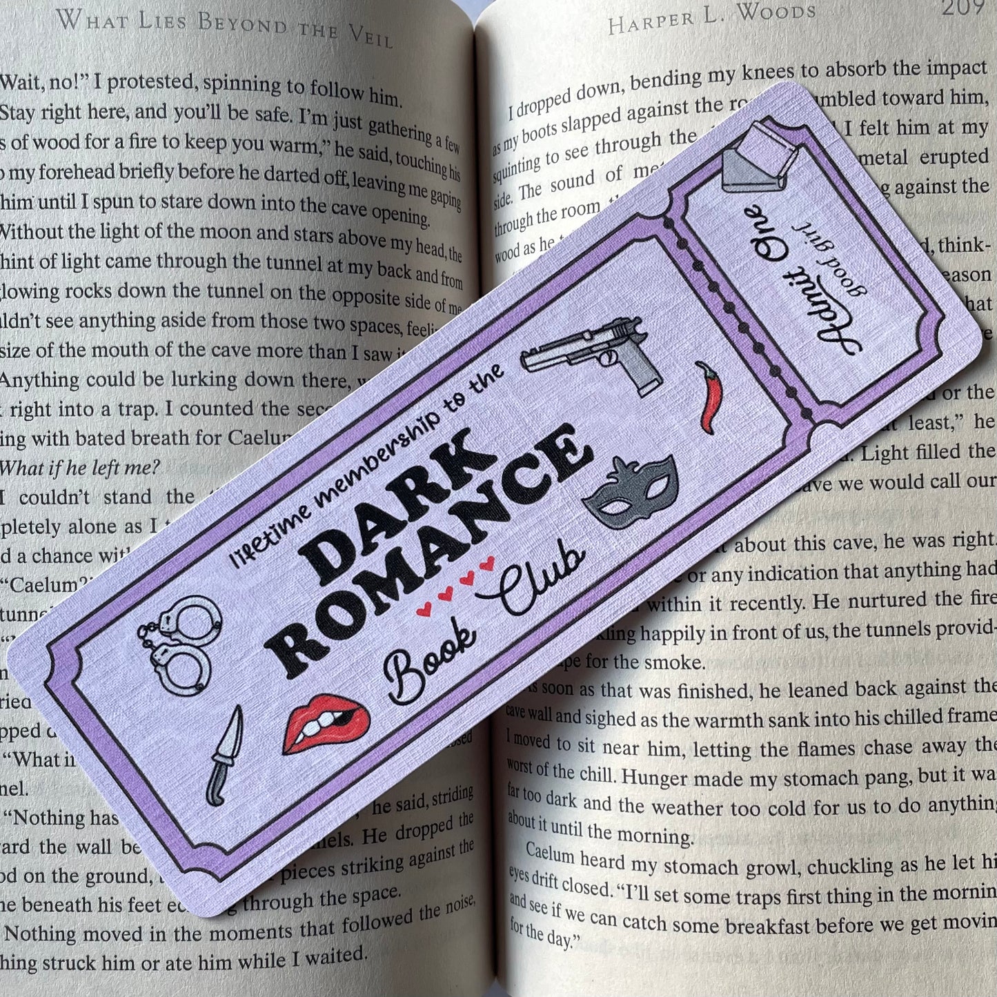 Dark Romance Bookmark