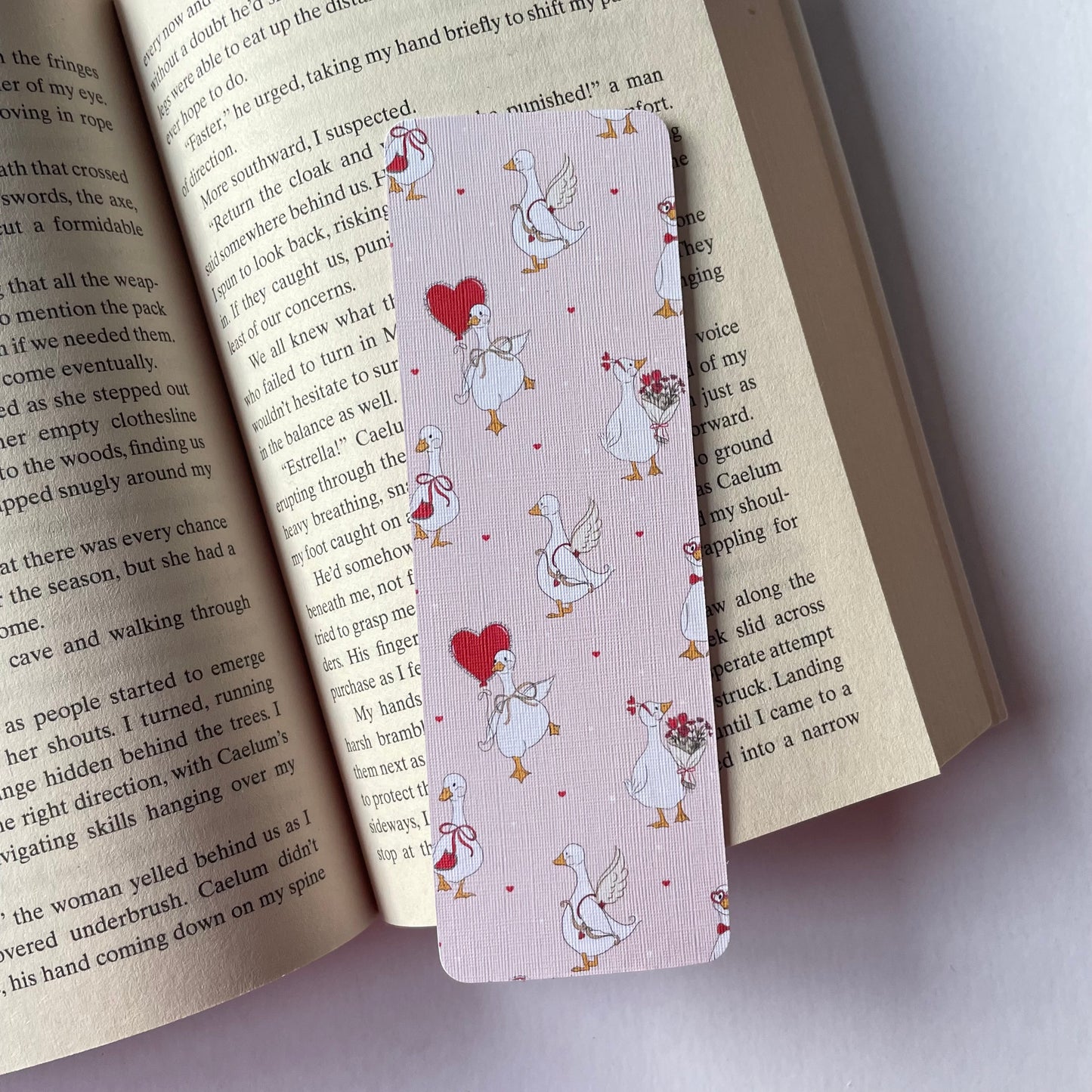 Romance Goose Bookmark