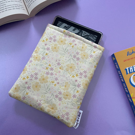 Yellow Floral Kindle Sleeve