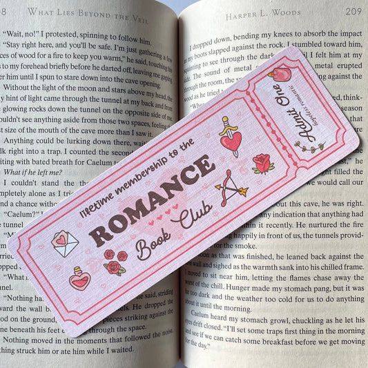 Romance Book Club Bookmark