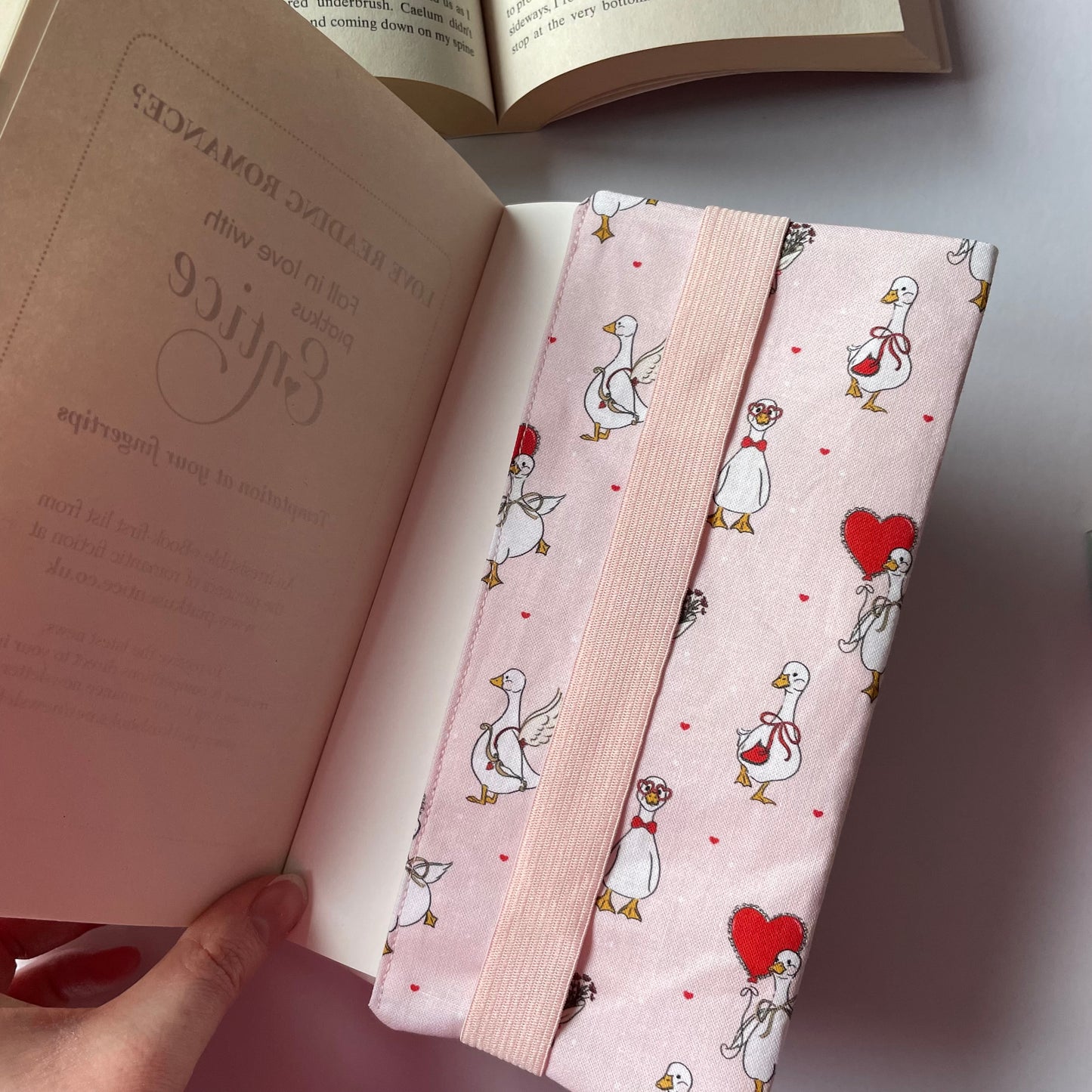 Romance Goose Fabric Dust Jacket