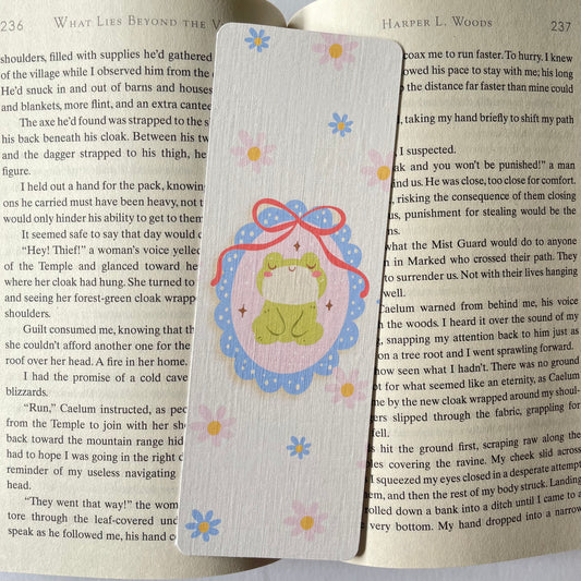 Framed Frog Bookmark