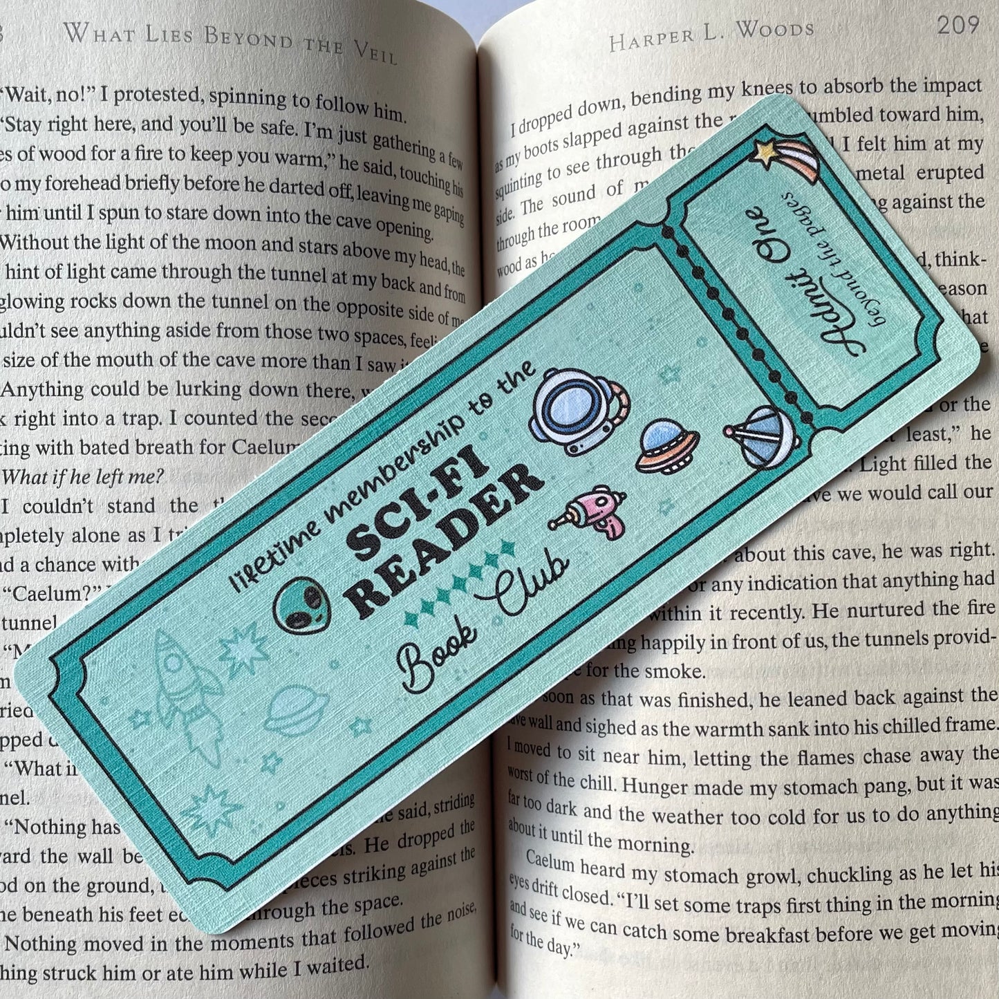 Sci-Fi Book Club Bookmark