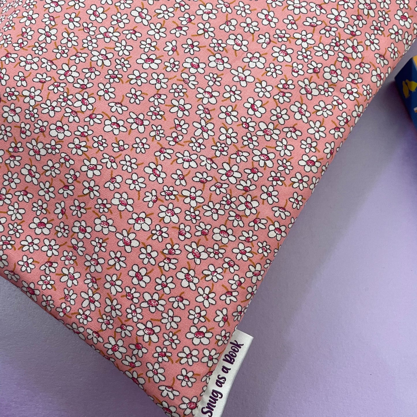 Pink Flower Book Sleeve