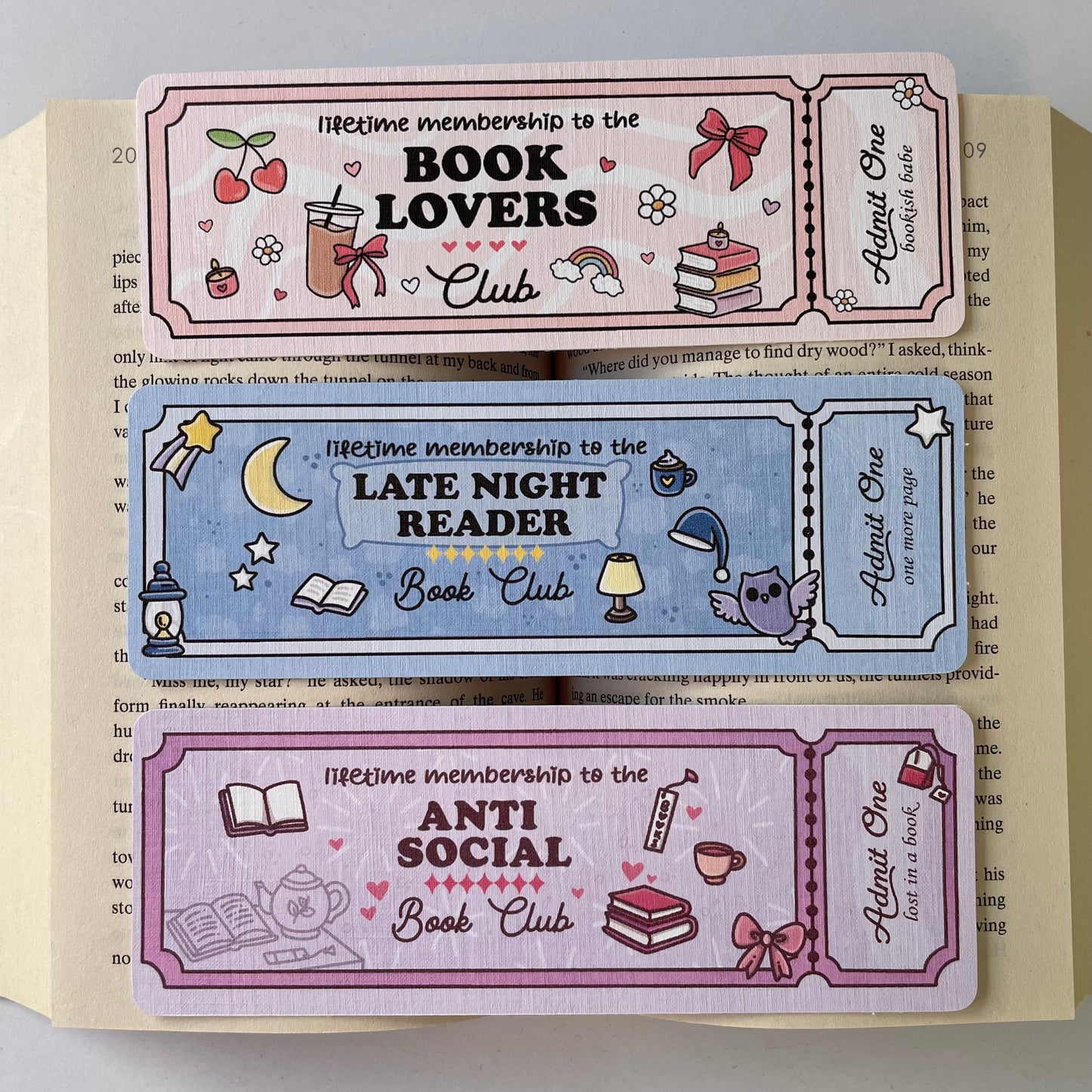 Genre Ticket Bookmark
