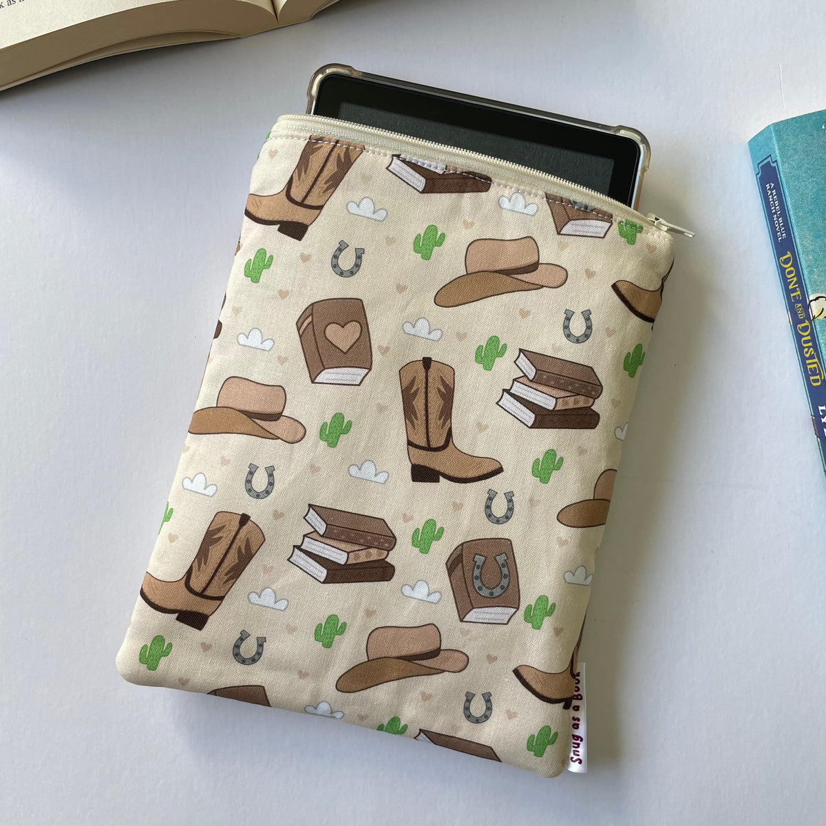 Cream Cowboy Romance Kindle Sleeve
