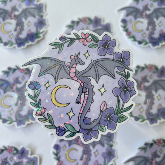 Purple Dragon Sticker