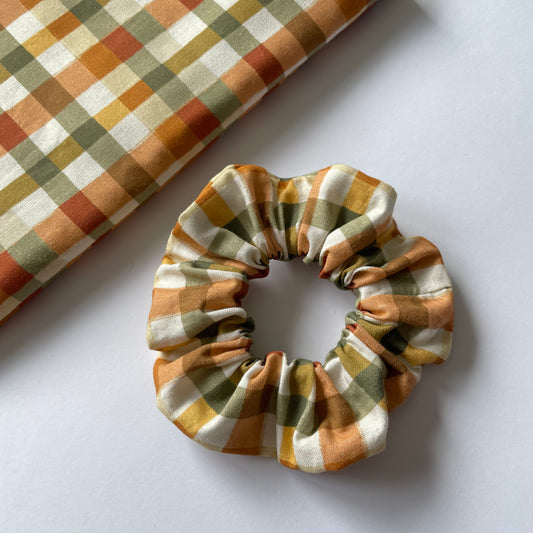 Autumn Plaid Scrunchie