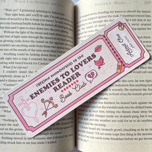 Enemies to Lovers Bookmark