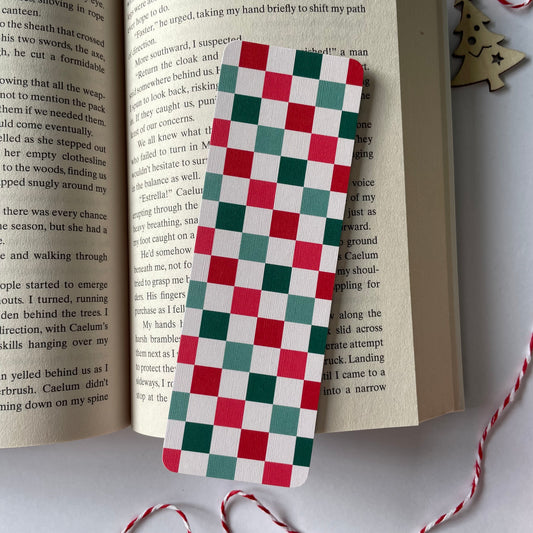 Christmas Check Bookmark