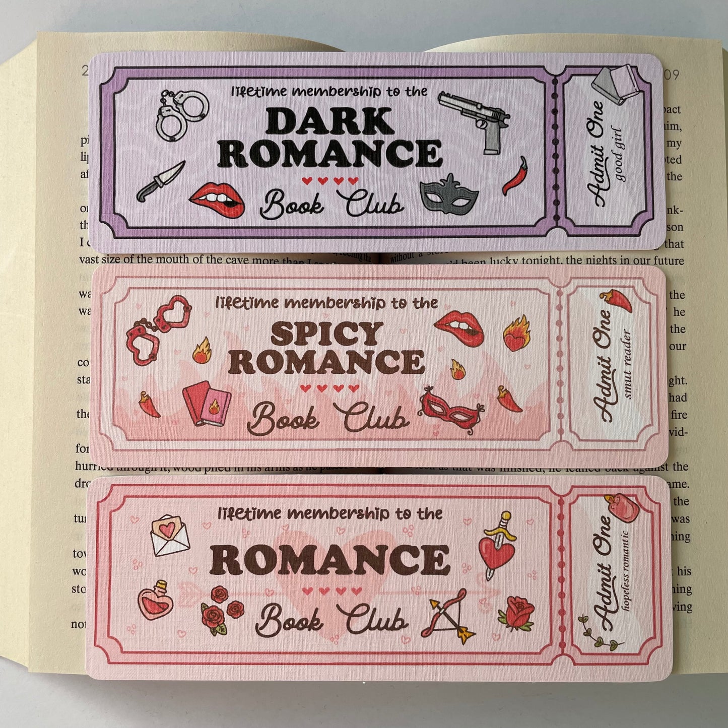 Genre Ticket Bookmark
