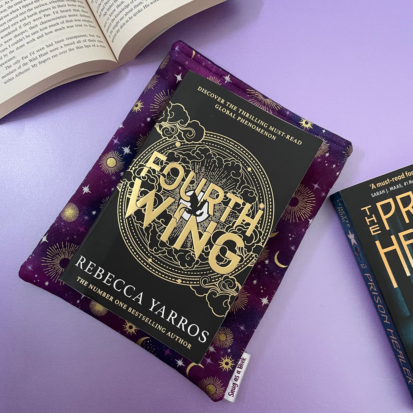 Purple Lunar Book Sleeve