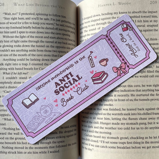 Anti Social Bookmark