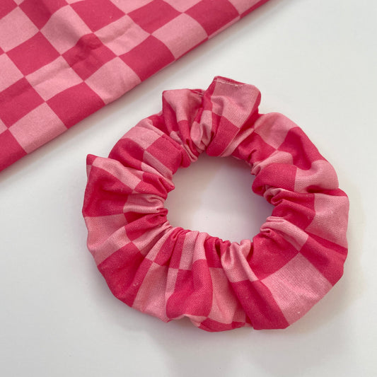 Checked Scrunchie