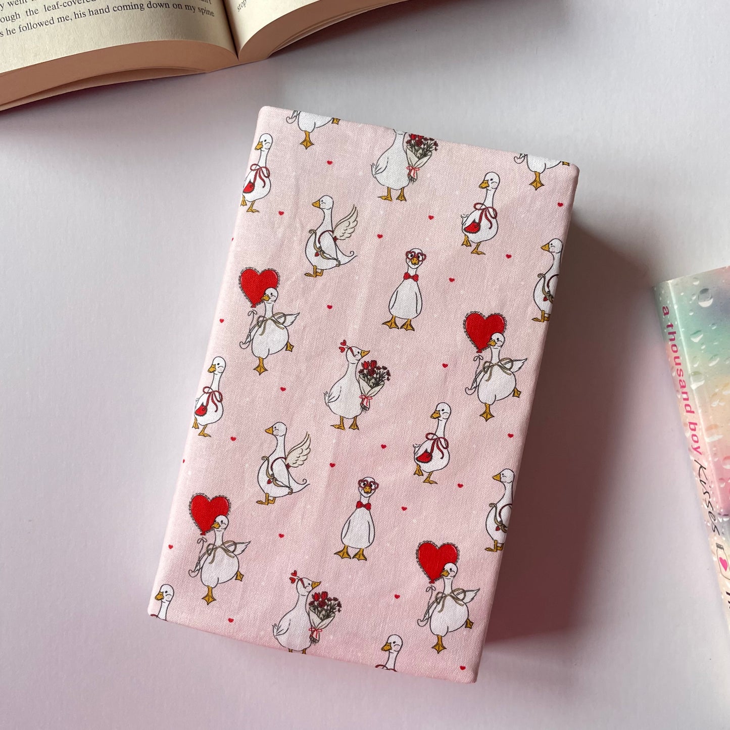 Romance Goose Fabric Dust Jacket