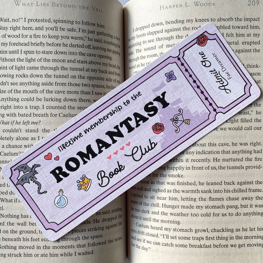 Romantasy Book Club Bookmark