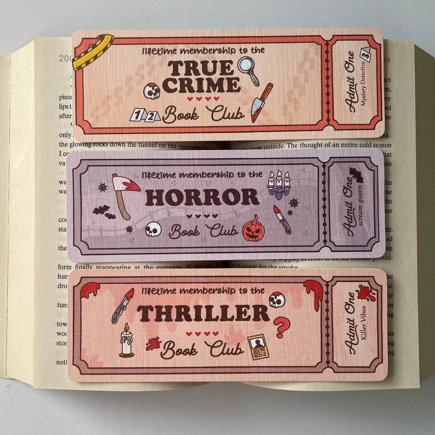 Genre Ticket Bookmark