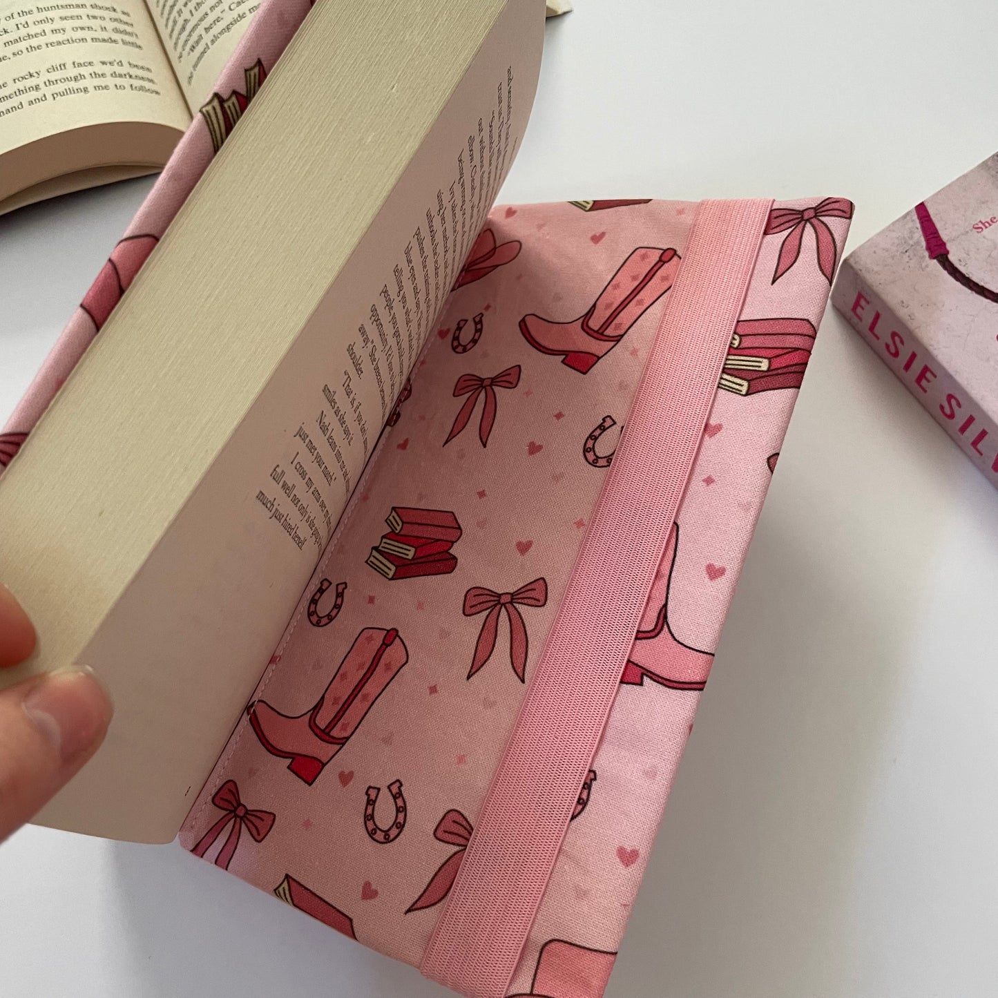 Cowboy Romance Fabric Dust Jacket