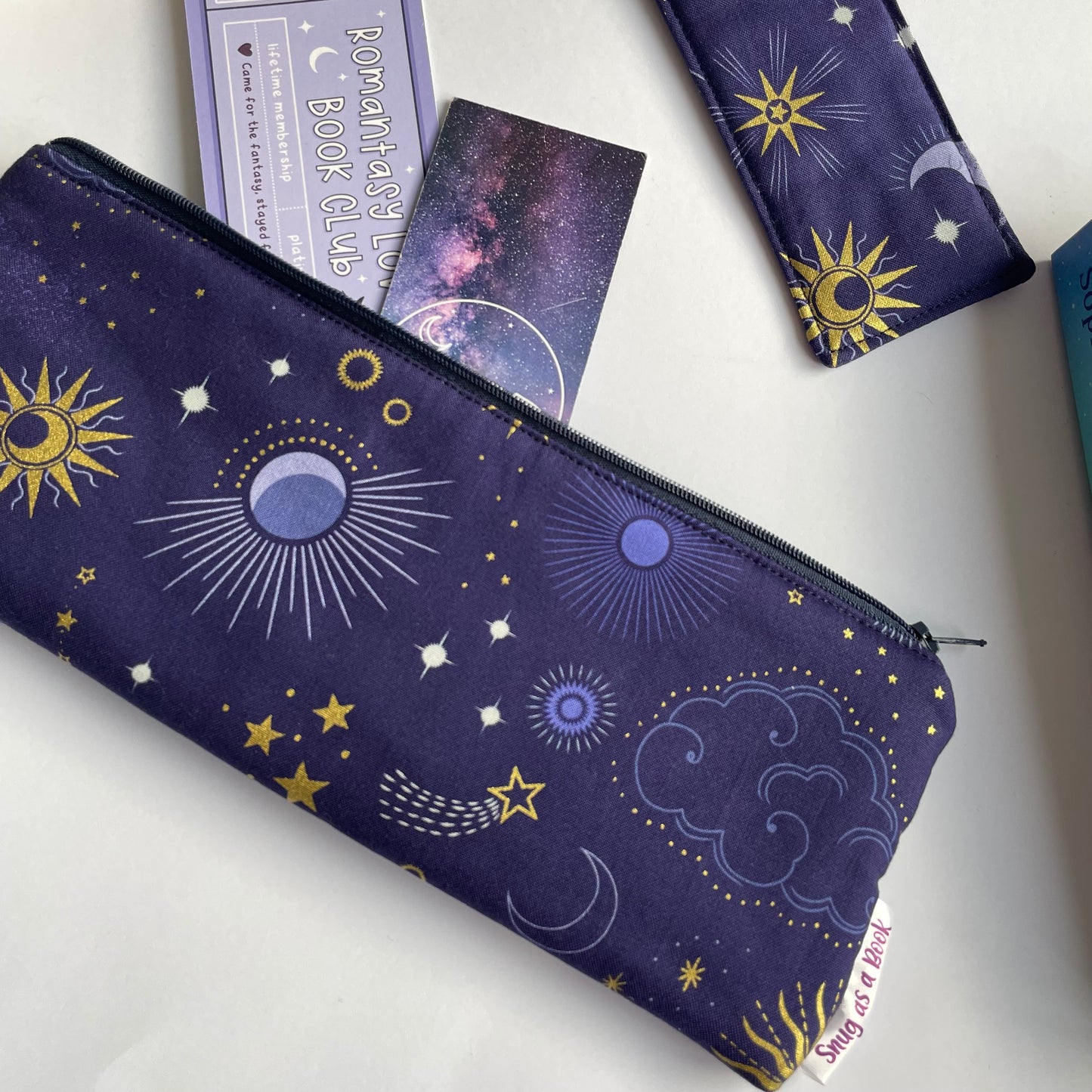 Blue Celestial Bookmark Case