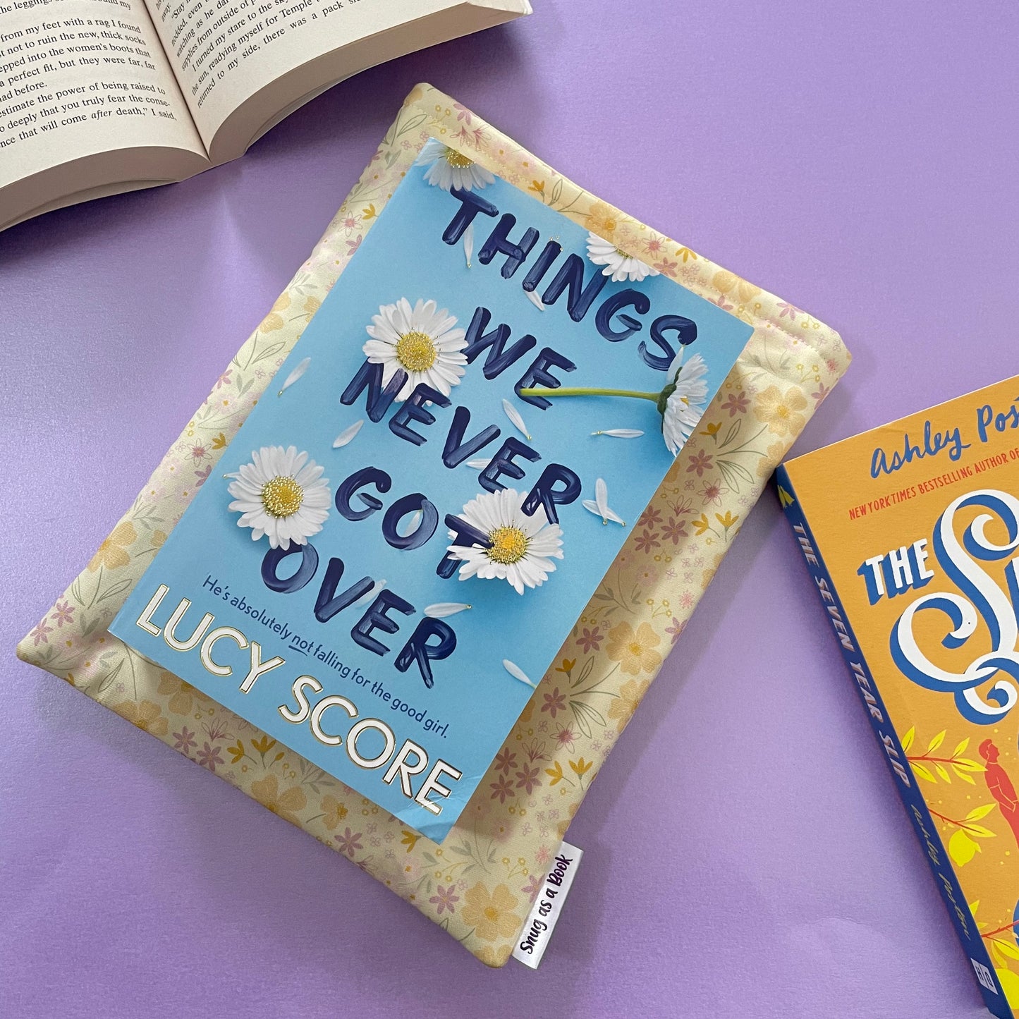 Yellow Floral Book Sleeve