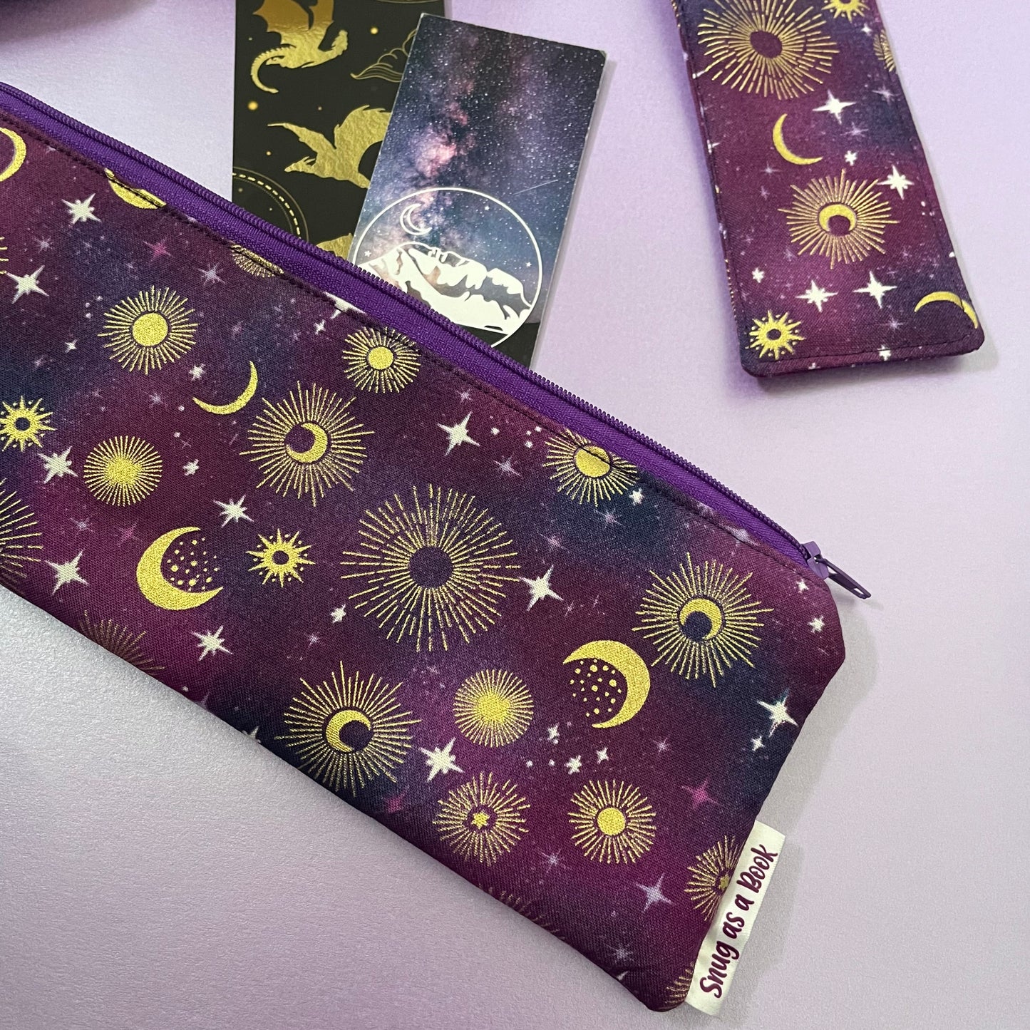 Purple Lunar Bookmark Case
