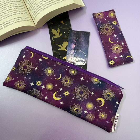Purple Lunar Bookmark Case