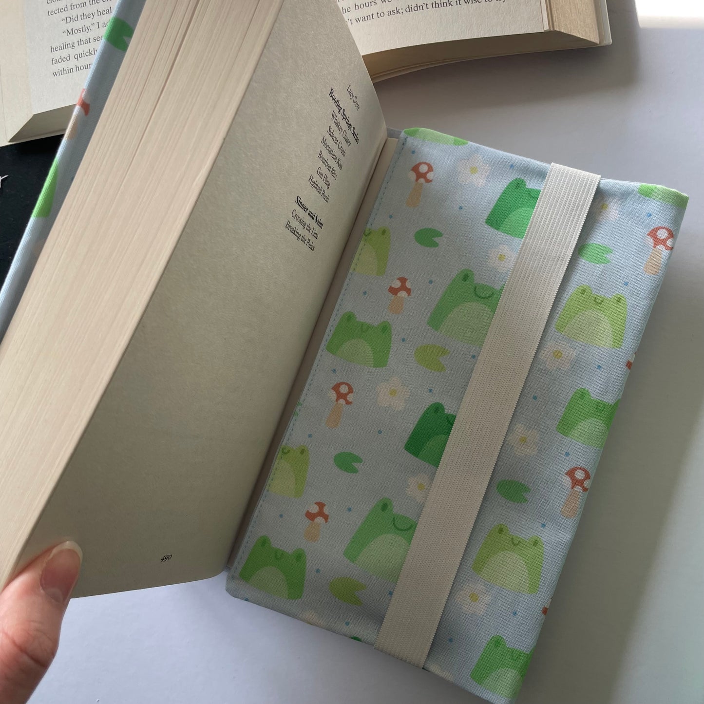 Frog Friends Fabric Dust Jacket