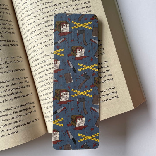 Blue Thriller Bookmark
