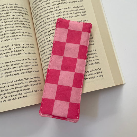Checked Fabric Bookmark