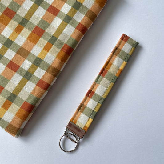 Autumn Plaid Keyring