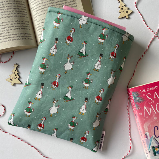 Christmas Goose Book Sleeve