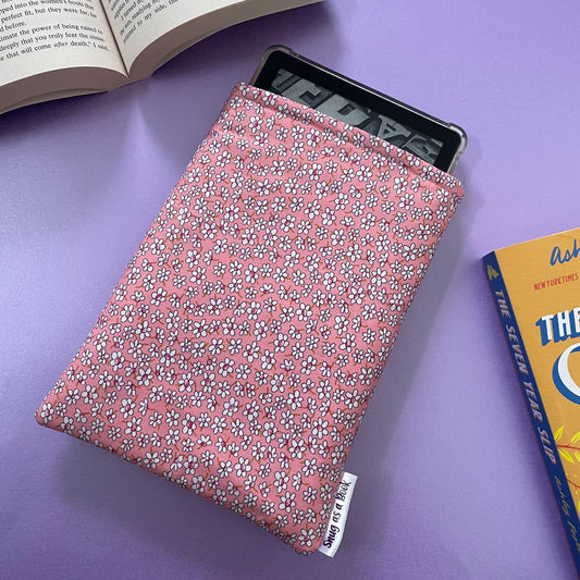 Pink Floral Kindle Sleeve