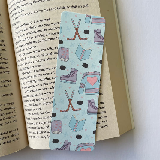 Ice Hockey Romance Bookmark