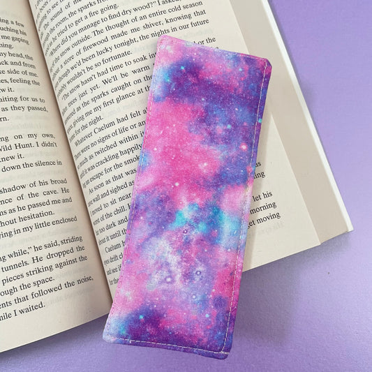 Pink Galaxy Print Bookmark