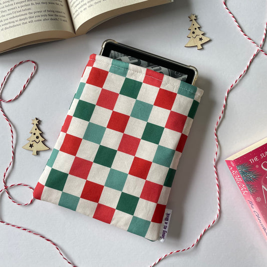 Christmas Check Kindle Sleeve
