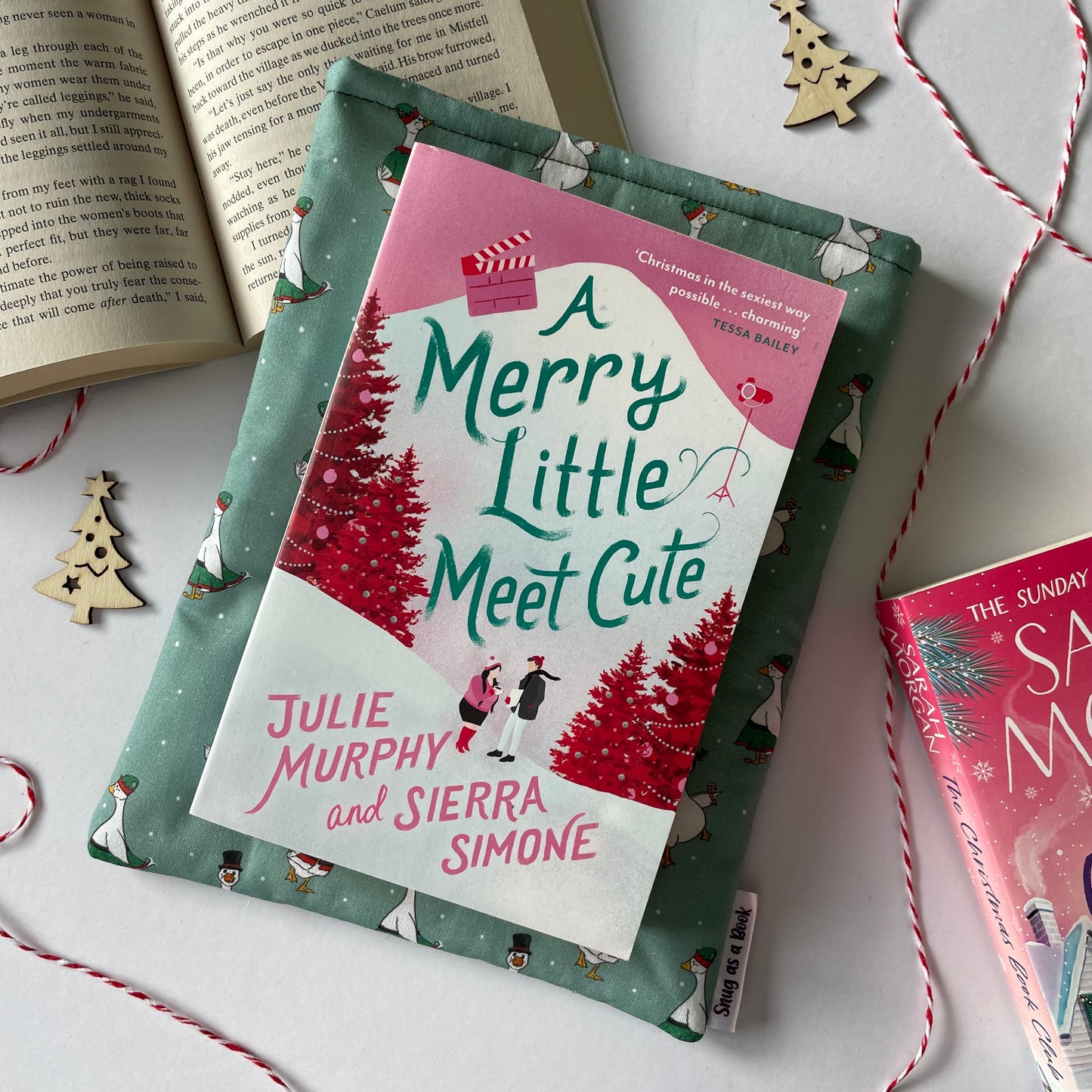 Christmas Goose Book Sleeve