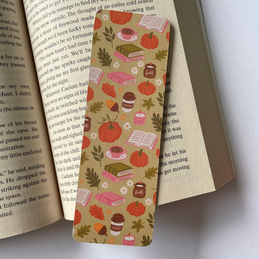 Cosy Autumn Bookmark